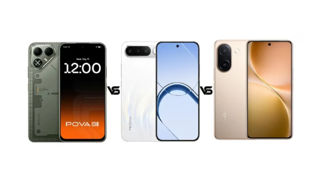 Tecno Pova 8 vs Realme 16 5G vs Vivo V60e: ₹30,000 की रेंज में कौन सा स्मार्टफोन है सबसे बेहतर