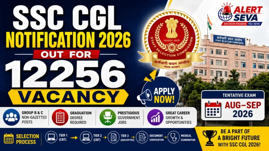 SSC CGL Notification 2026 Out for 12256 Vacancy: आवेदन की आखिरी तारीख आज, जानें सिलेबस और सैलरी