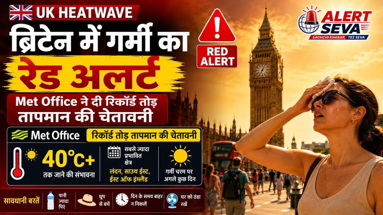 UK Heatwave Weather Forecast: ब्रिटेन में गर्मी का रेड अलर्ट, Met Office ने दी रिकॉर्ड तोड़ तापमान की चेतावनी