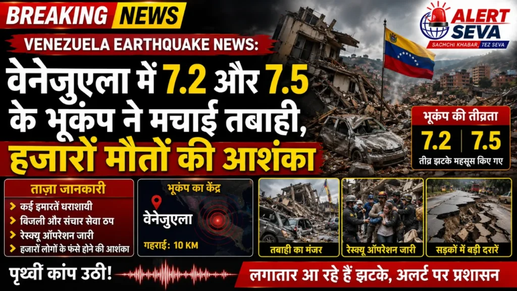 Venezuela Earthquake News: वेनेजुएला में 7.2 और 7.5 के भूकंप ने मचाई तबाही, हजारों मौतों की आशंका