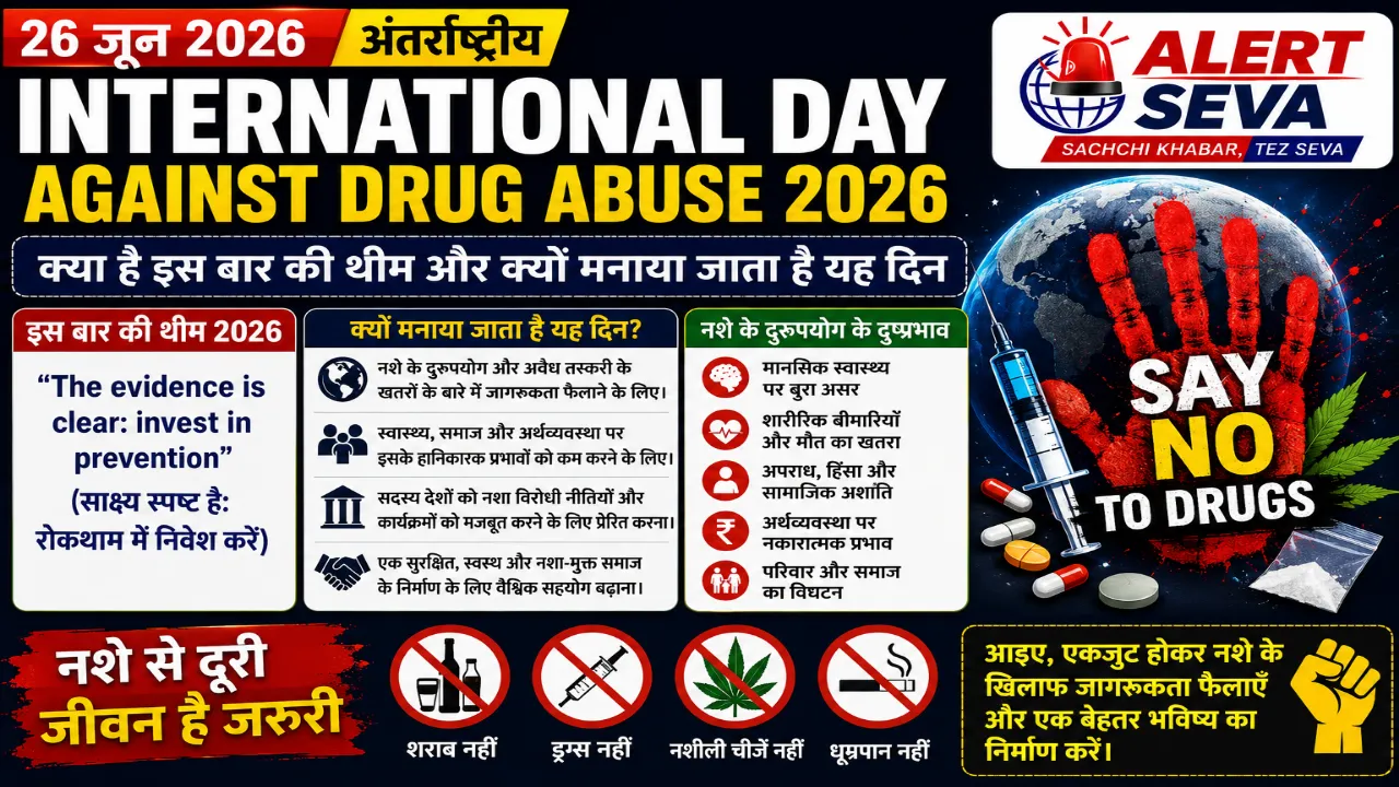 International Day Against Drug Abuse 2026: क्या है इस बार की थीम और क्यों मनाया जाता है यह दिन?