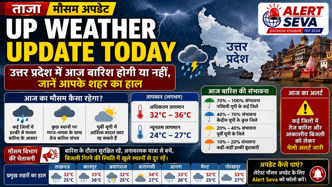 UP Weather Update Today 30 June: उत्तर प्रदेश में आज बारिश होगी या नहीं, जानें आपके शहर का हाल